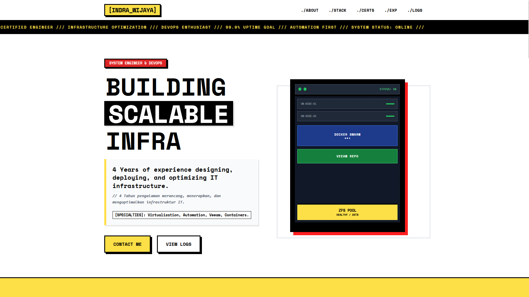 Web Portfolio Sesudah